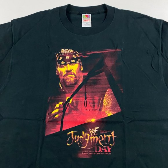 Vintage 2002 WWF WWE Judgment Day The Undertaker T Shirt Mens XL Judgement Day - Picture 2 of 9